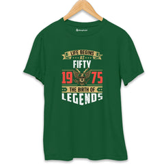 Life Begins at 50 Birthday T-Shirt