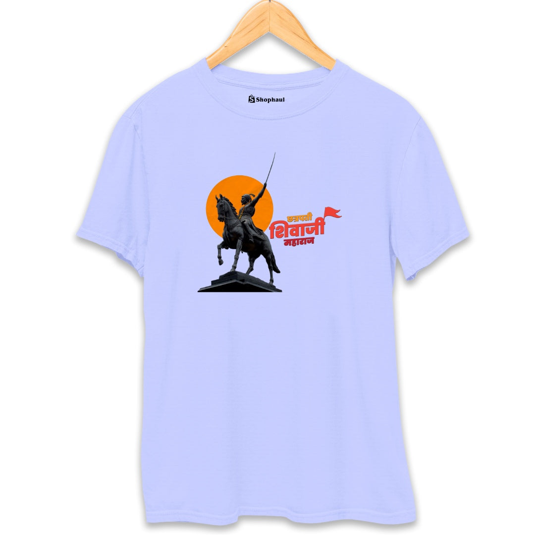 Chatrapati Shivaji T-Shirt  Lavender-XXL