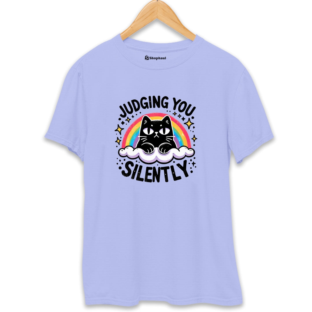 Judging you Silently Cat T-Shirt