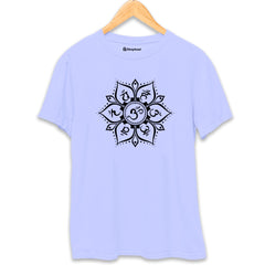 Seven Chakras Yoga T-Shirt  Lavender-XXL