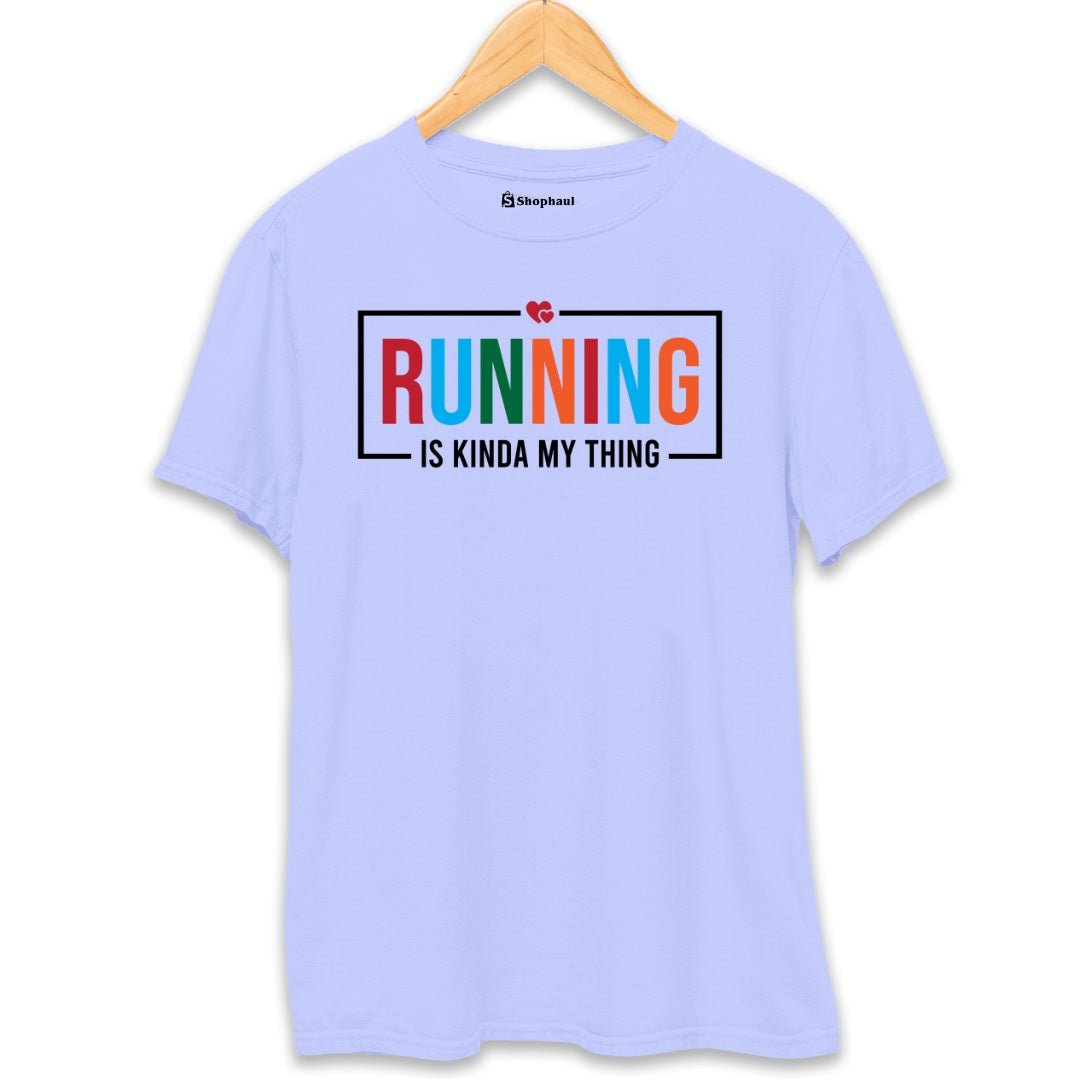 Running is Kinda My Thing T-Shirt  Lavender-XXL