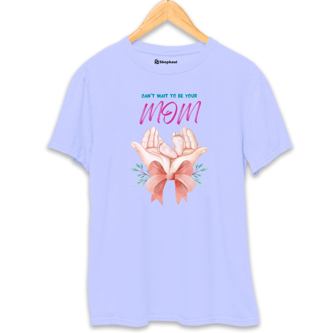 Can't Wait to be your MOM T-Shirt  Lavender-XXL