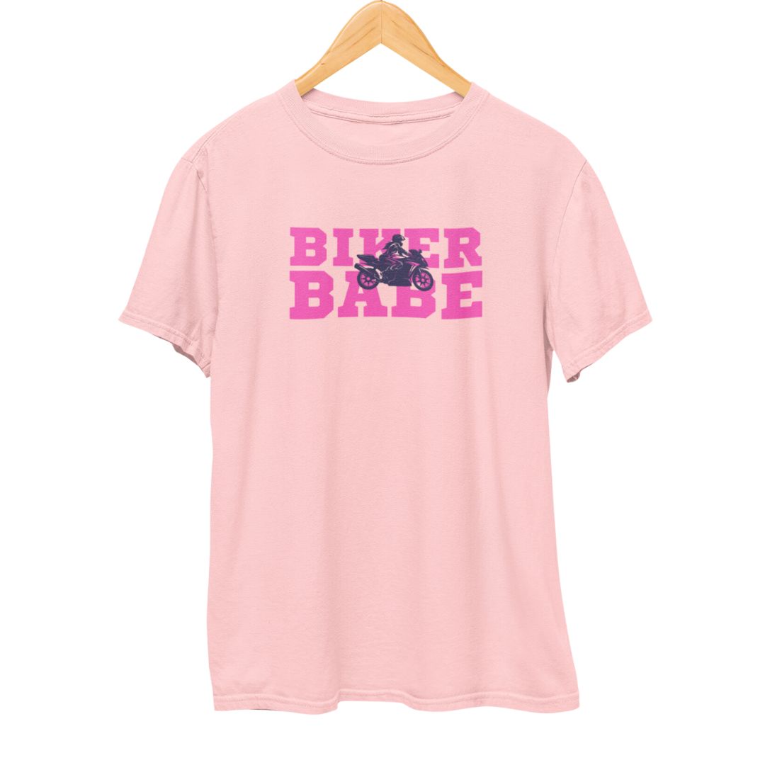 Biker Bebe Biker T-Shirt  Light-Baby-Pink-XXL