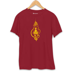 Meditation Yoga T-Shirt  Maroon-XXL