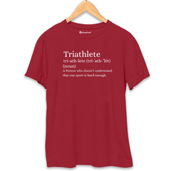 Triathlete T-Shirt  Maroon-XXL