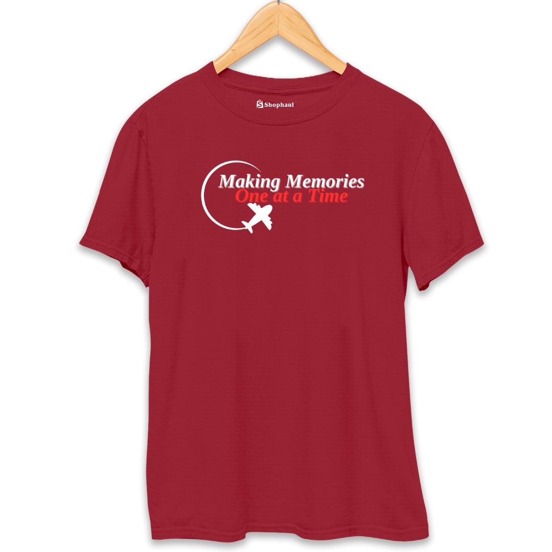 Making Memories Travel T-Shirt  Maroon-XXL