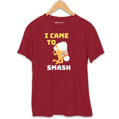 I came to Smash Badminton T-Shirt  Maroon-XXL