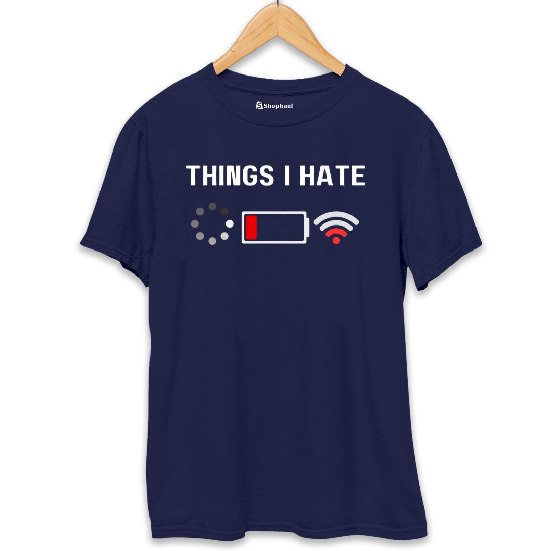 Things I hate Coding T-Shirt  Navy-Blue-XXL