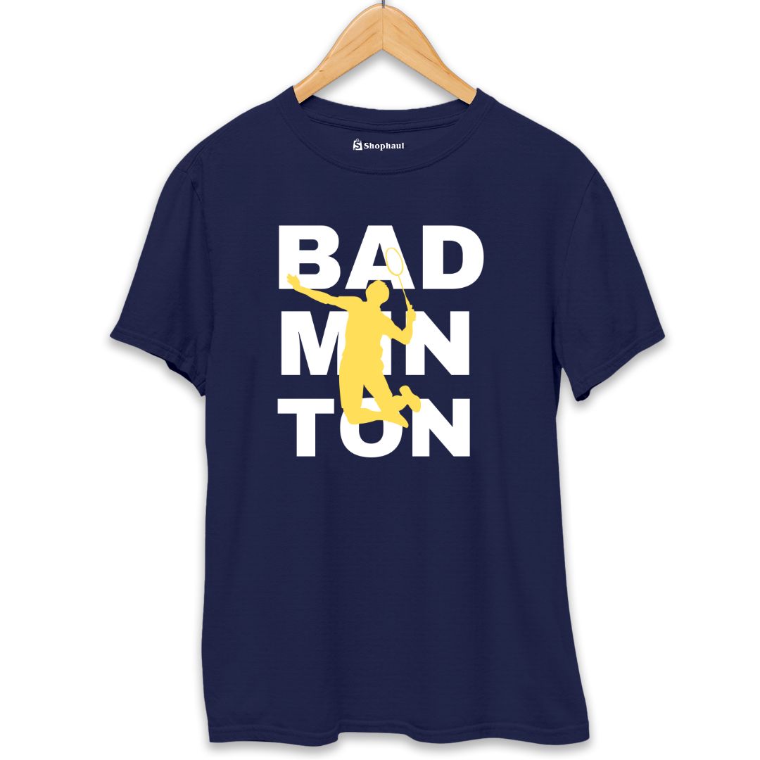 Badminton T-Shirt  Navy-Blue-XXL