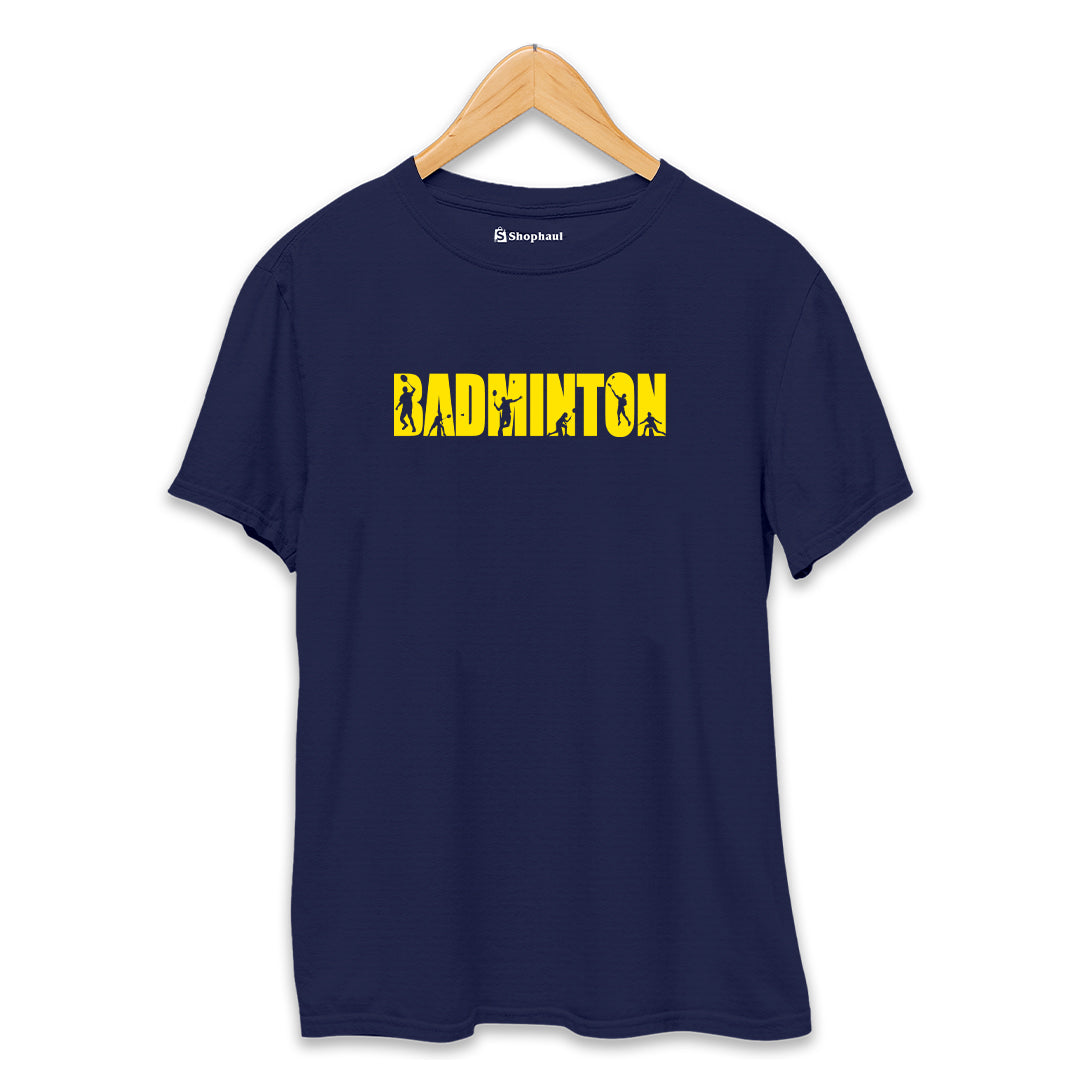 Badminton T-Shirt  Navy-Blue-XXL