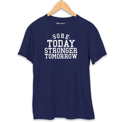 Sore Today Stronger Tomorrow Gym T-Shirt  Navy-Blue-XXL