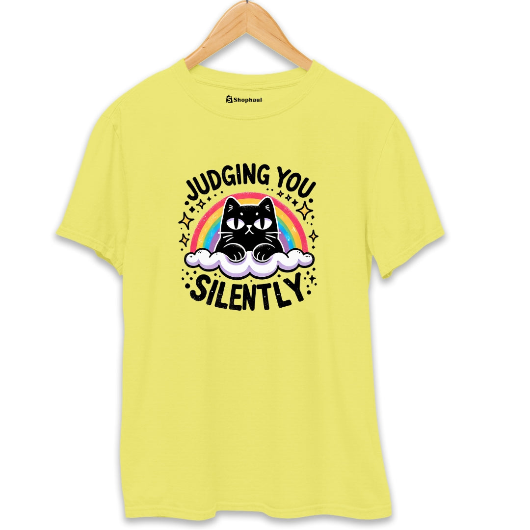 Judging you Silently Cat T-Shirt