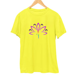 Surya Namaskar Yoga T-Shirt  New-Yellow-XXL