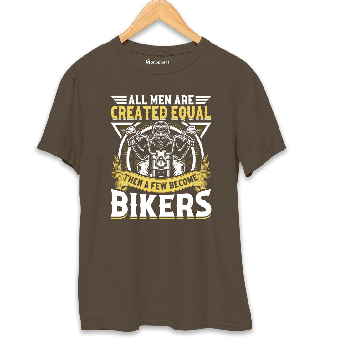 All Men Created Equal Biker T-Shirt  Olive-Green-XXL