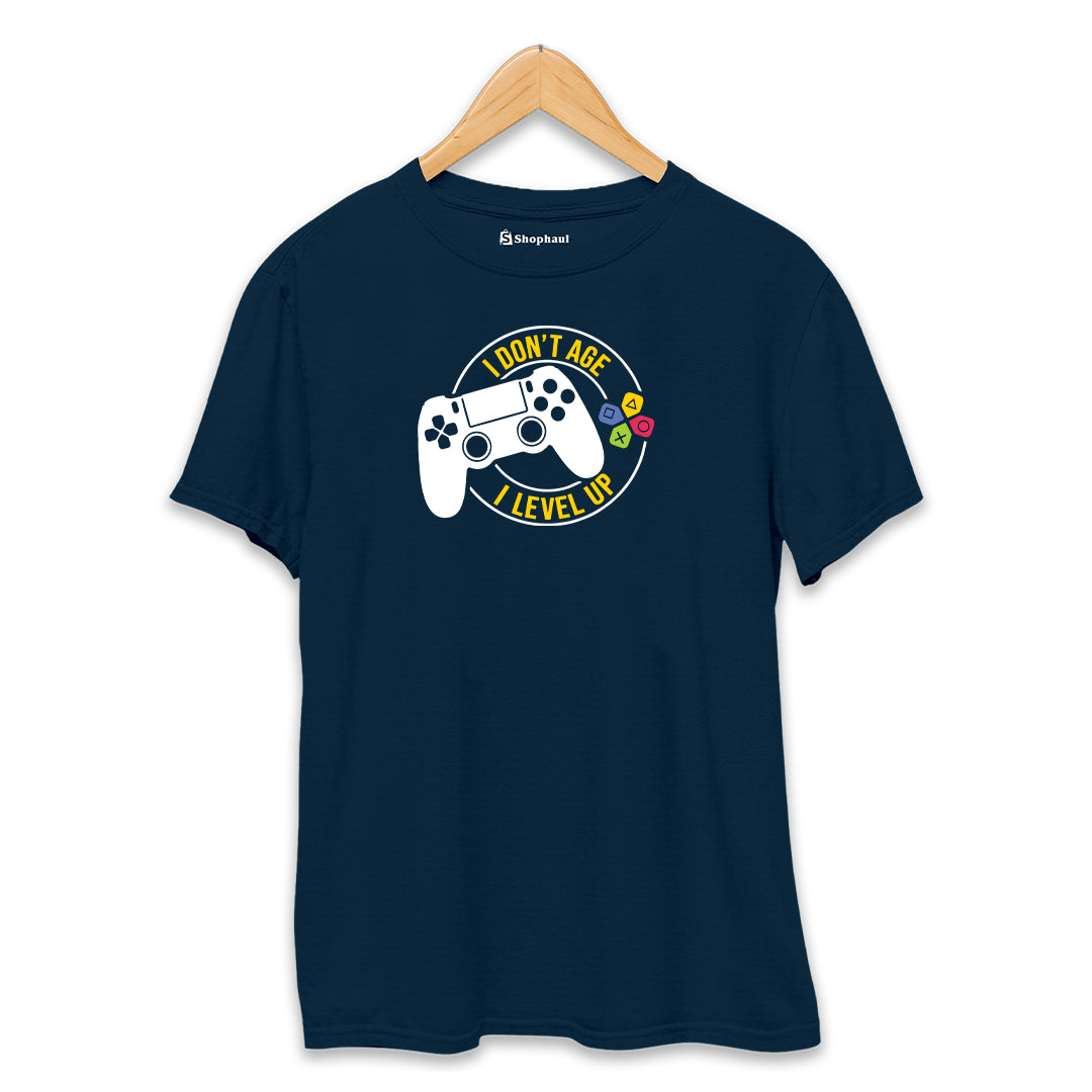 I Don't Age Gaming T-Shirt  Petrol-Blue-XXL