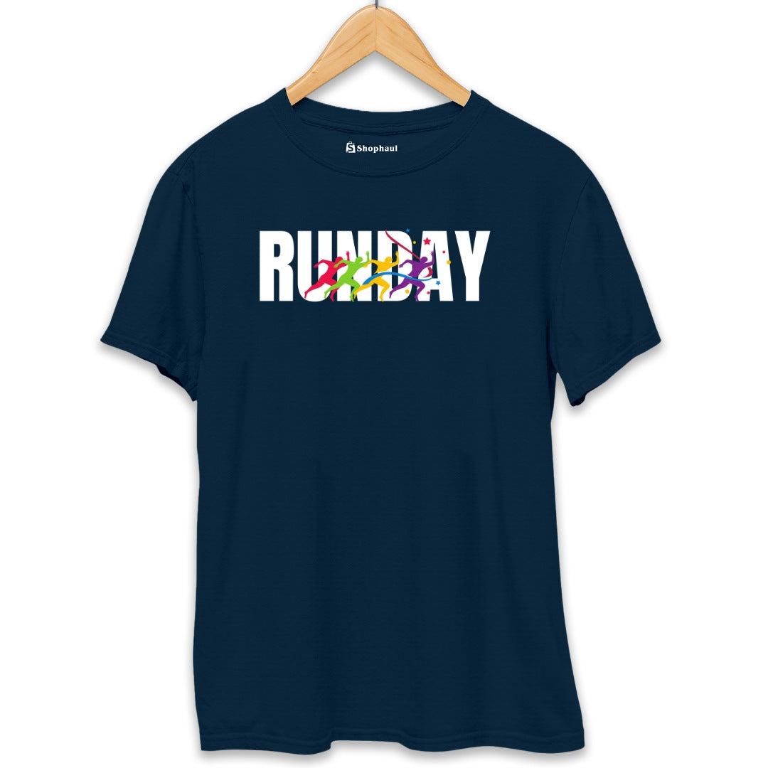 Runday Running T-Shirt  Petrol-Blue-XXL