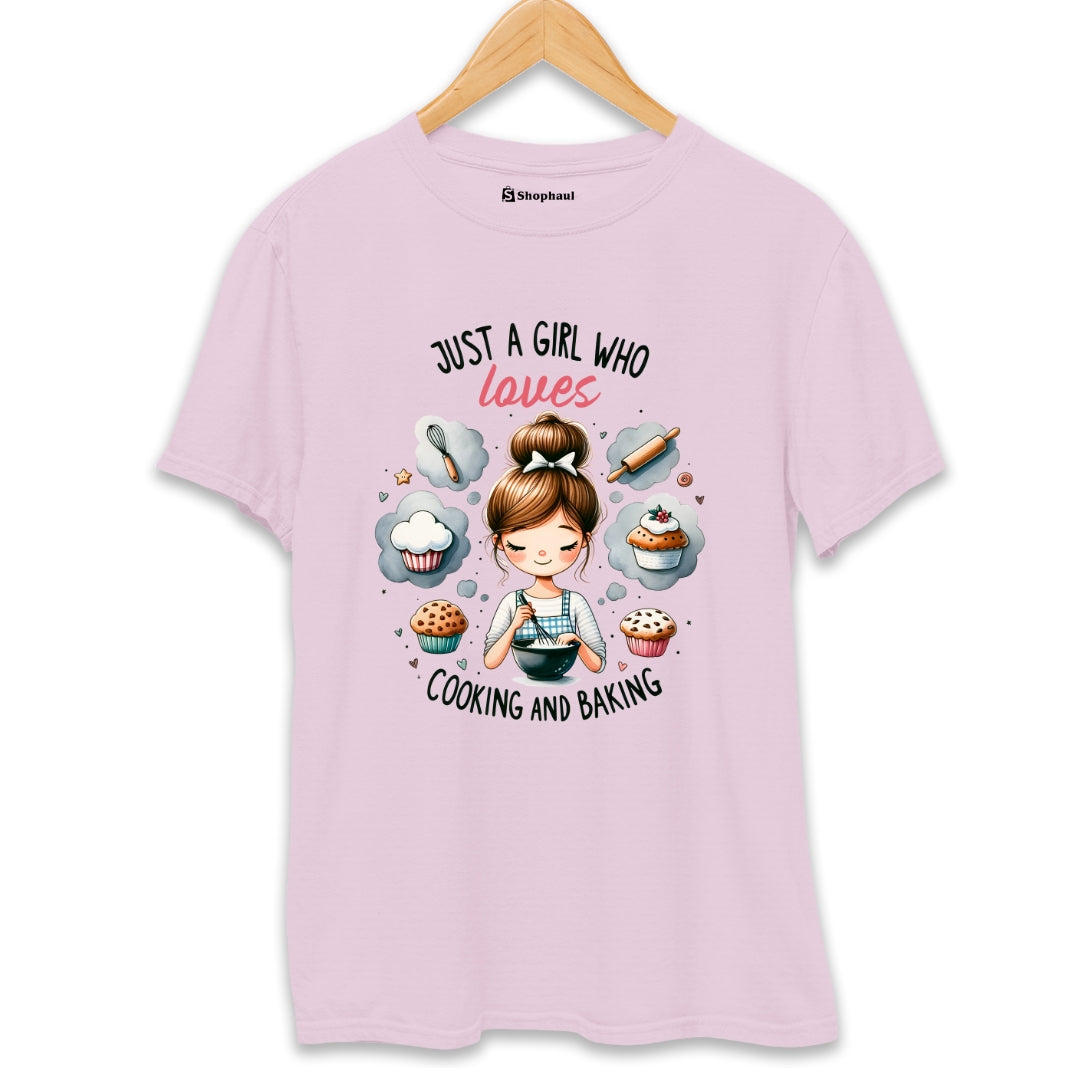 Just a girl Loves Cooking T-Shirt