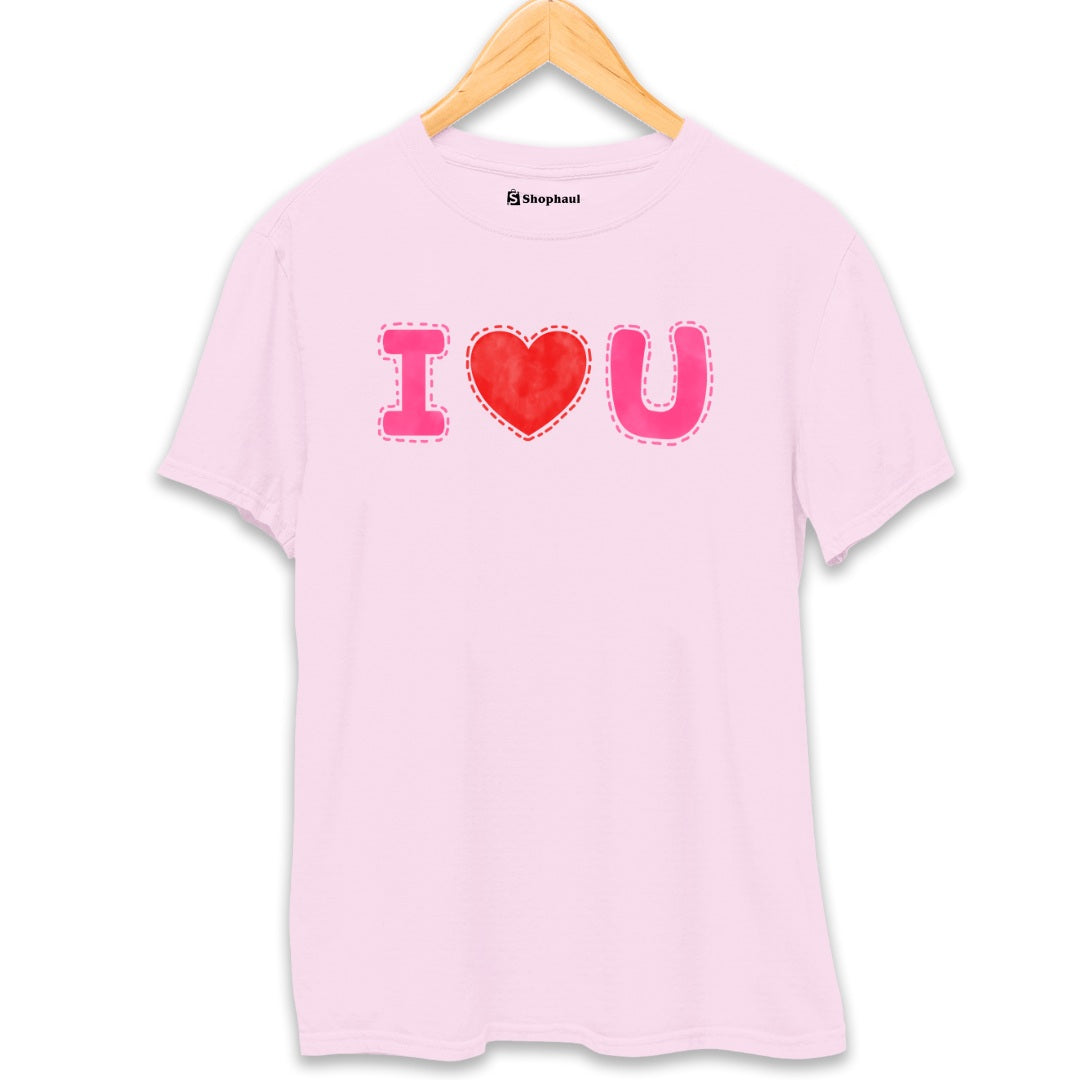 I Love You T-Shirt  Light-Baby-Pink-XXL