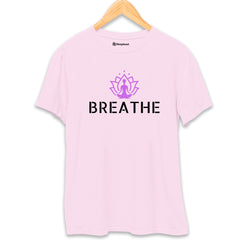 Breathe Yoga T-Shirt  Light-Baby-Pink-XXL