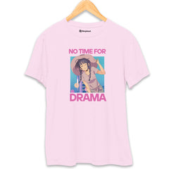 No Time for Drama T-Shirt  Light-Baby-Pink-XXL