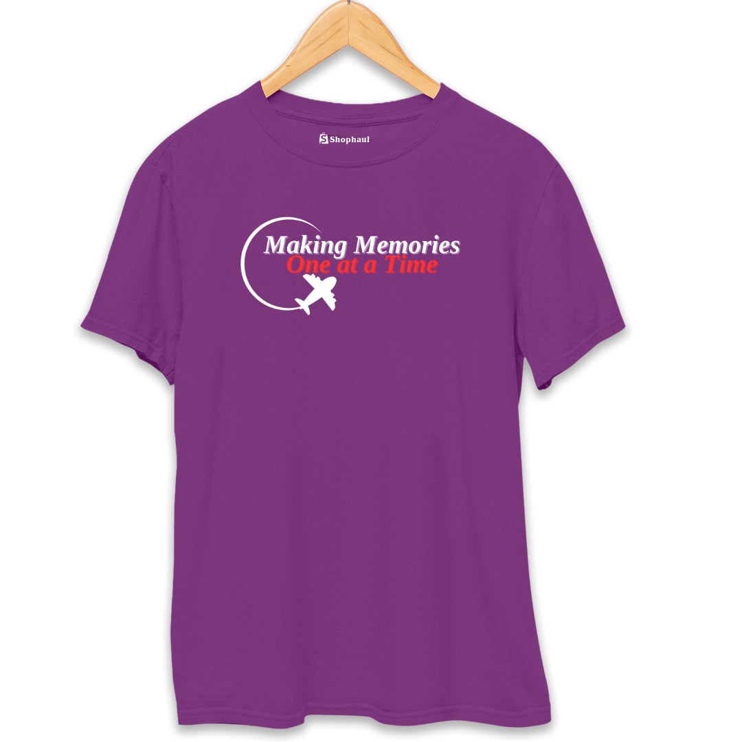 Making Memories Travel T-Shirt  Purple-XXL