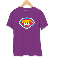 Super Dad T-Shirt  Purple-XXL