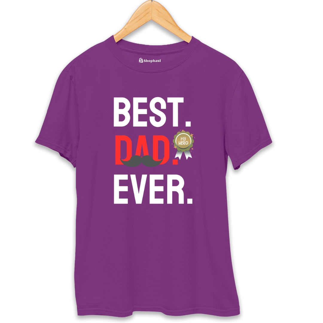 Best Dad Ever T-Shirt  Purple-XXL