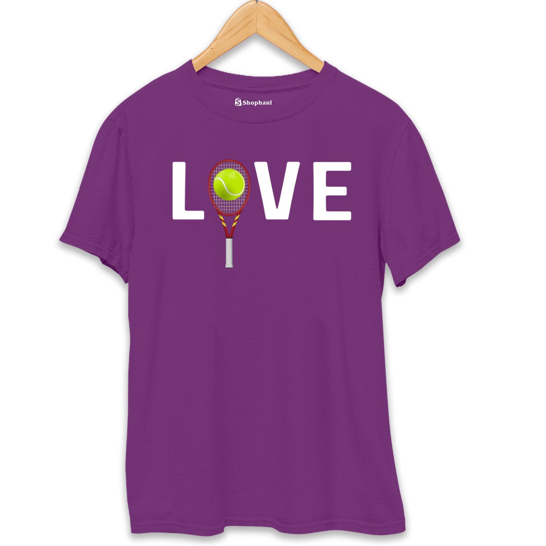 Love Tennis T-Shirt  Purple-XXL