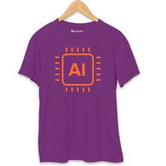 AI Coding T-Shirt  Purple-XXL