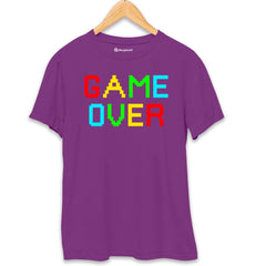 Game Over Gaming T-Shirt  Purple-XXL