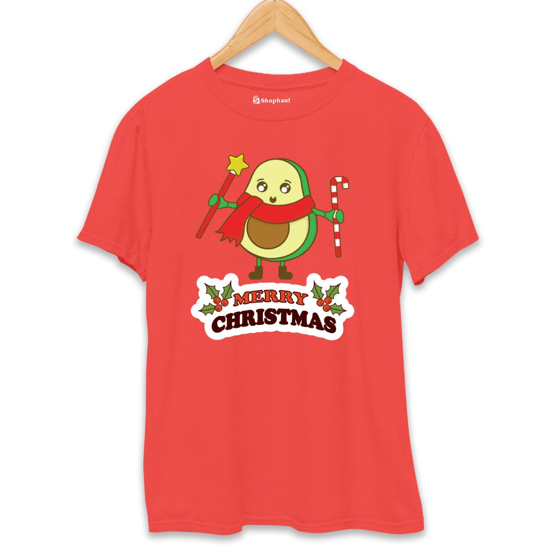 Panda Christmas T-Shirt  Red-XXL