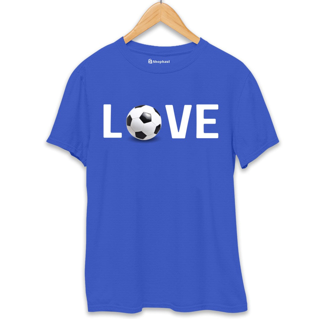 Love Football T-Shirt  Royal-Blue-XXL