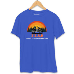 Forget Everything and Ride T-Shirt  Royal-Blue-XXL