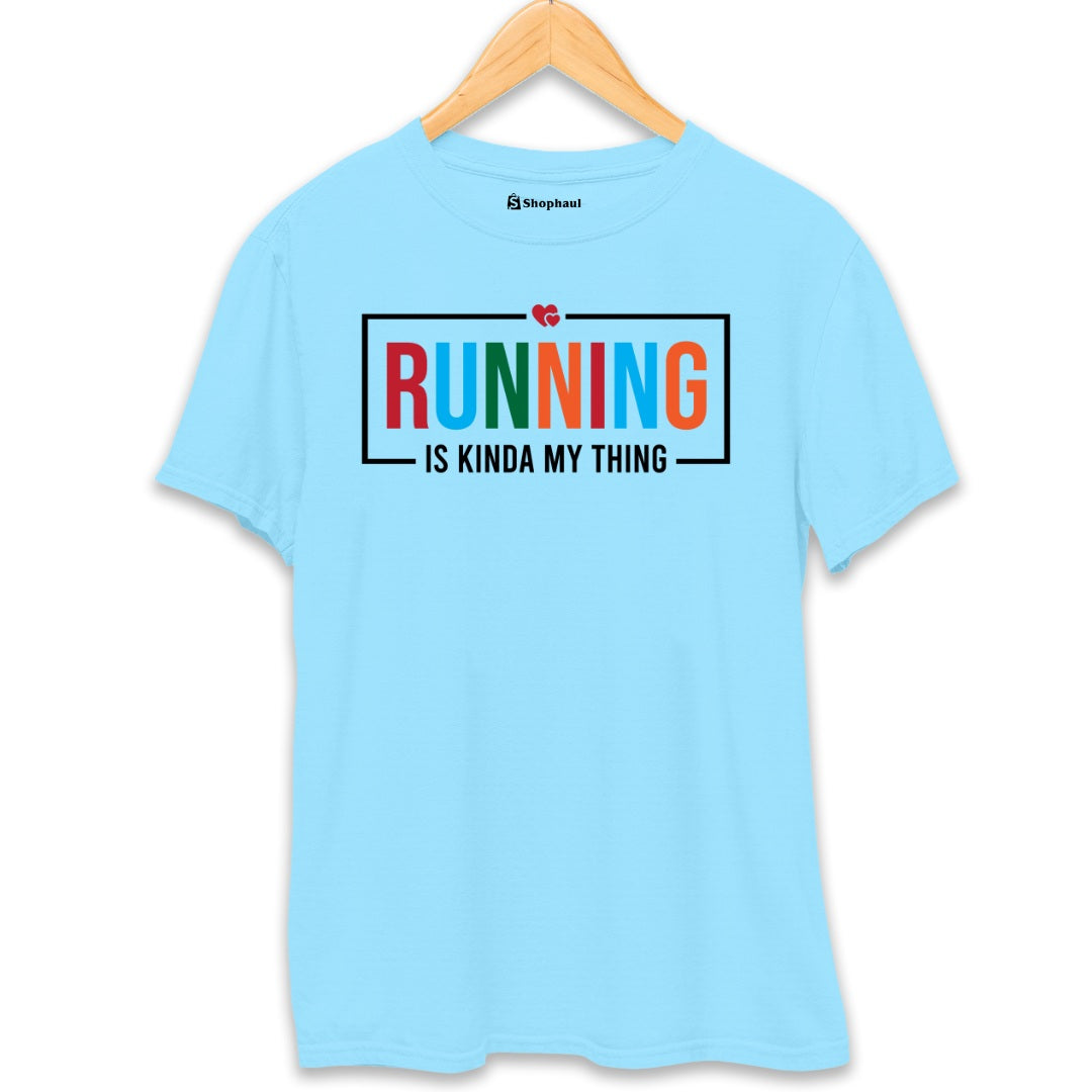 Running is Kinda My Thing T-Shirt  SkyBlue-XXL