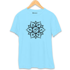 Seven Chakras Yoga T-Shirt  SkyBlue-XXL