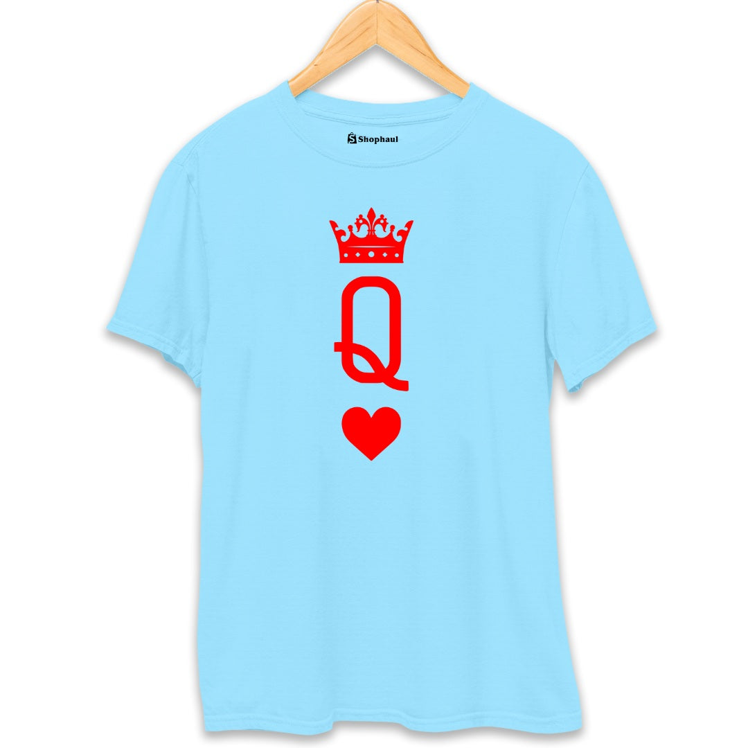 Couple - Queen T-Shirt  SkyBlue-XXL