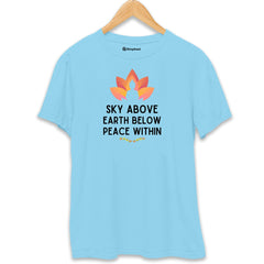 Inner Peace Yoga T-Shirt  SkyBlue-XXL