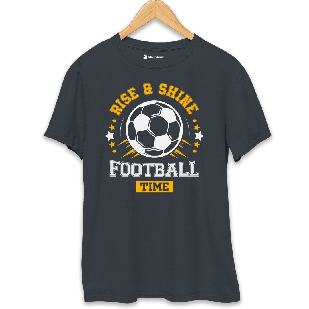 Rise Shine Football Time T-Shirt  Steel-Grey-XXL