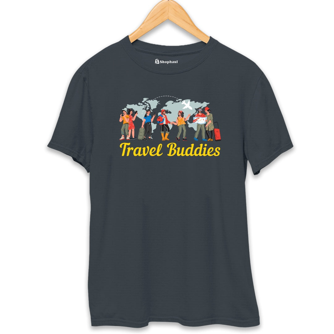 Travel Buddies T-Shirt  Steel-Grey-XXL