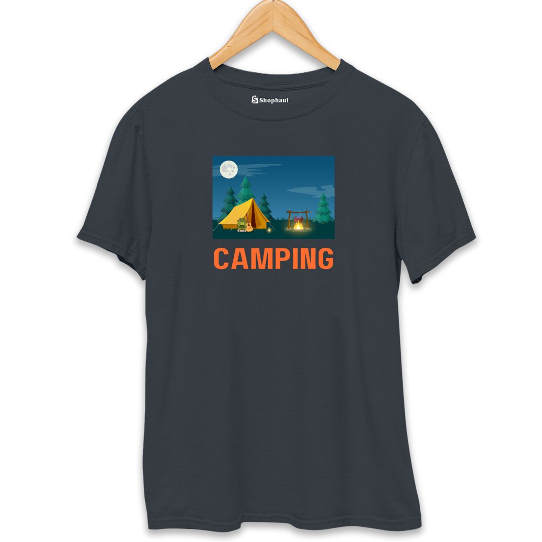 Camping T-Shirt  Steel-Grey-XXL