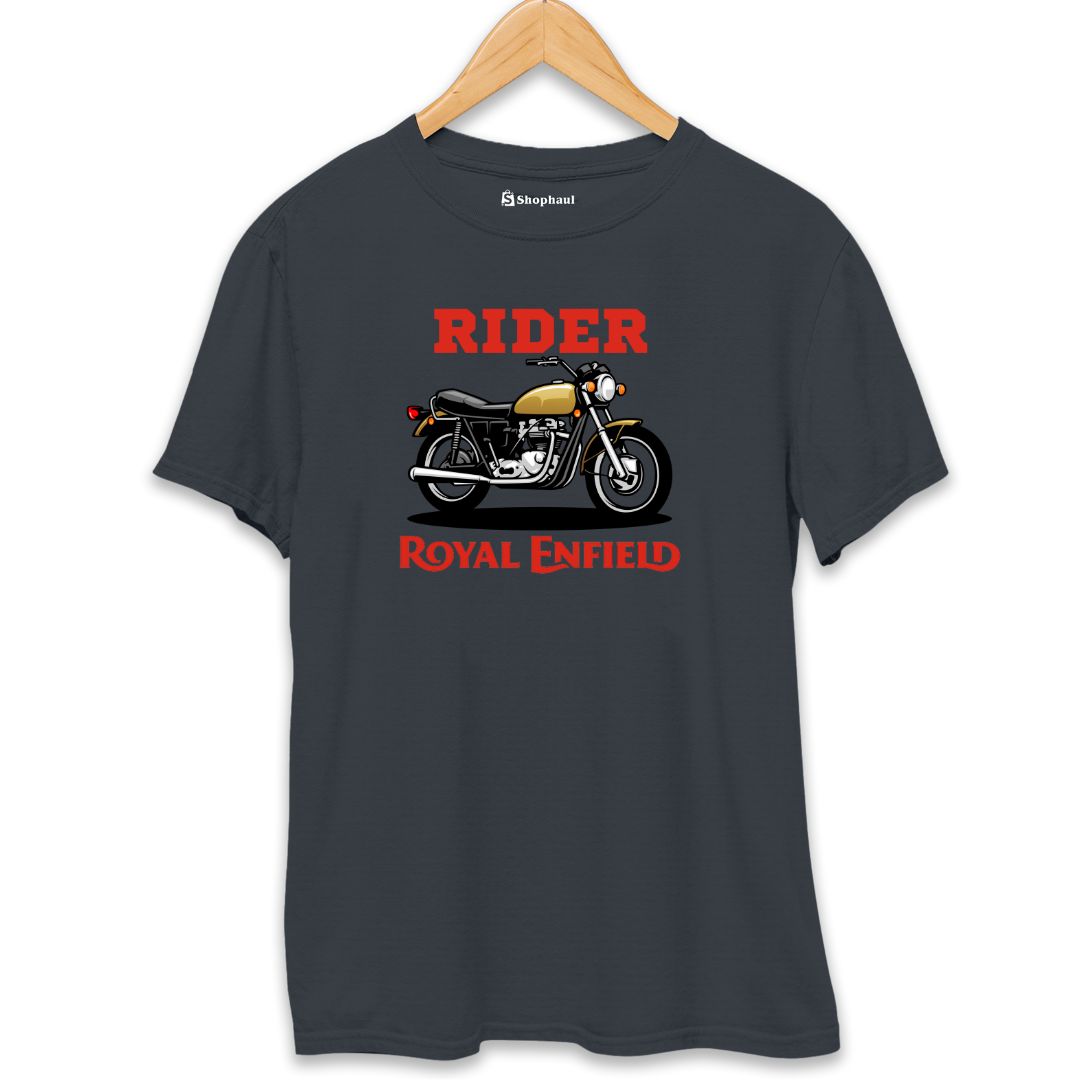 Rider Royal Enfield Biker T-Shirt  Steel-Grey-XXL