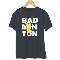 Badminton T-Shirt  Steel-Grey-XXL