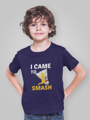 Kids I came to Smash Badminton T-Shirt 