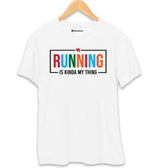 Running is Kinda My Thing T-Shirt  White-XXL