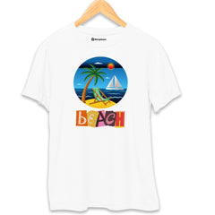 Beach White T Shirt