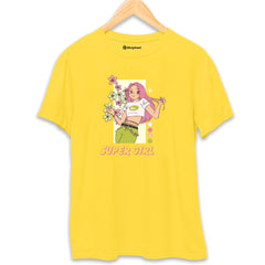 Super Girl T-Shirt  Yellow-XXL