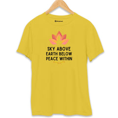 Inner Peace Yoga T-Shirt  Yellow-XXL