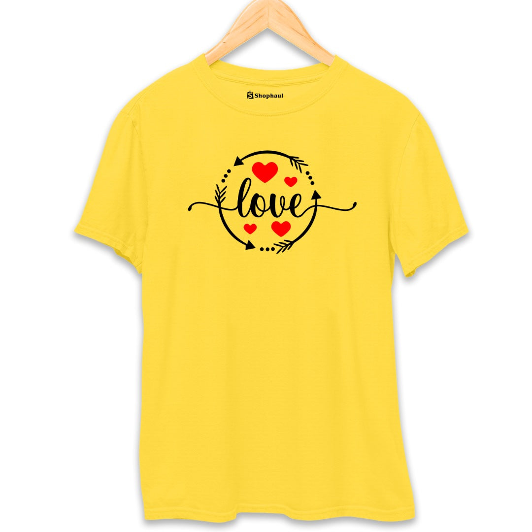 Love T-Shirt  Yellow-XXL