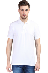 Polo T-Shirt Half Sleeve - White 