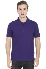 Polo T-Shirt Half Sleeve - Purple 